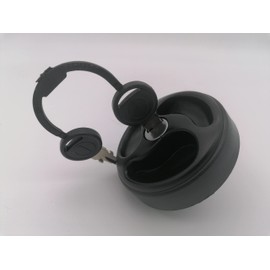 CR-MOESANCO® Caravan Black Water Tank Cap with 3 Recessed Handles, Water Inlet with Rainbow, Polypropylene Closure, Camping, Trailer, Motorhome, Leak Proof