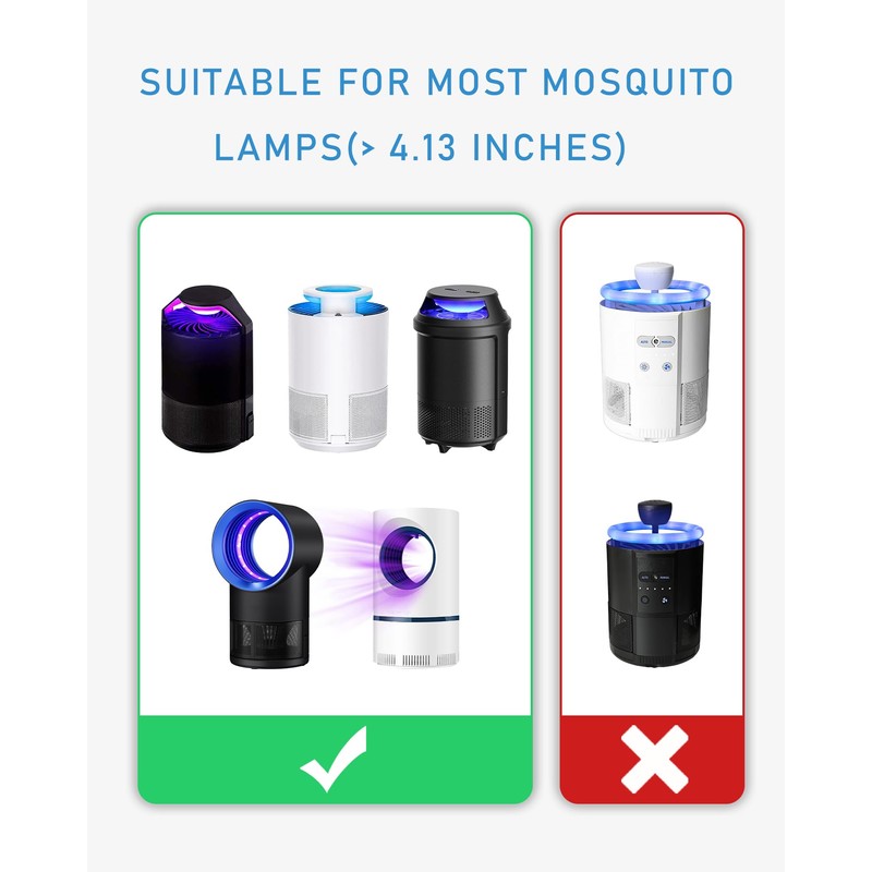 Mosquito Trap Sticky Refillable Glue Boards 12 Pack, 4.13" Fits