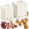 Beautiful Potato and Onion Storage Container Set - Perfectly Sized