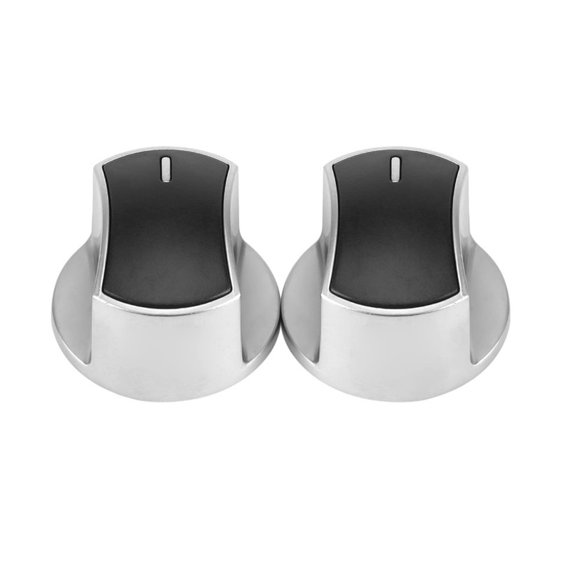 2 Pack Universal Gas Hob Knobs Replacement Metal Rotary Switch