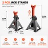 Heavy Duty Jack Stands for Vehicle Lifting – Locking Steel