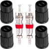 4 x car valve key caps plastic + 2 x