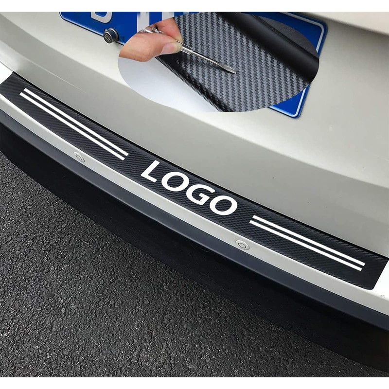 Car Carbon Fiber Rear Bumper Protector Compatible with Mazda CX5