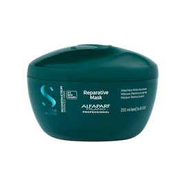 Alfaparf Milano Semi Di Lino Reconstruction - Mascarilla Reparadora Intensiva para Cabello Dañado y Maltratado, Tratamiento Cabello Medio a Grueso, Fórmula Vegana 200ml