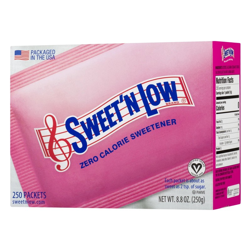 Sweet'N Low Zero Calorie Sweetener, 250 count, 8.8 oz