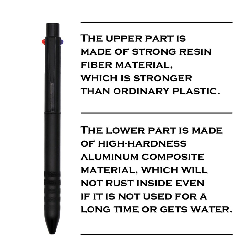 HeTaoCat Multi Color Pen 4 In 1 Multi function Pen