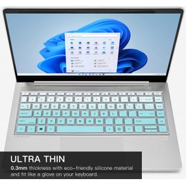 CaseBuy Keyboard Cover for HP Probook 440 445 G8 G9 G10 14 inch 2023 2022, HP Probook 640 G7 G8 14" Notebook Protector Skin(NOT Fit Probook 440 445 G5 G6 G7) -Ombre Mint