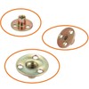 Socell 3/8"-16 Brad Hole Tee Nut Carbon Steel Round Base