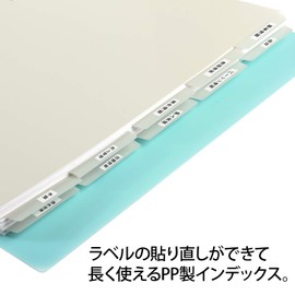 Plus Index A4, 2 Holes, Removable Labels, Non-Printed, 5 Stacks, 98-081 x 3, Total of 30 Sheets