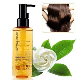 Ayvanna Rêver Champú con aceite capilar para mejorar las puntas secas y abiertas, reparación capilar 115ml aceite de cabello Aroma de flor de gardenia brillo intenso, pelo liso sin encrespamiento