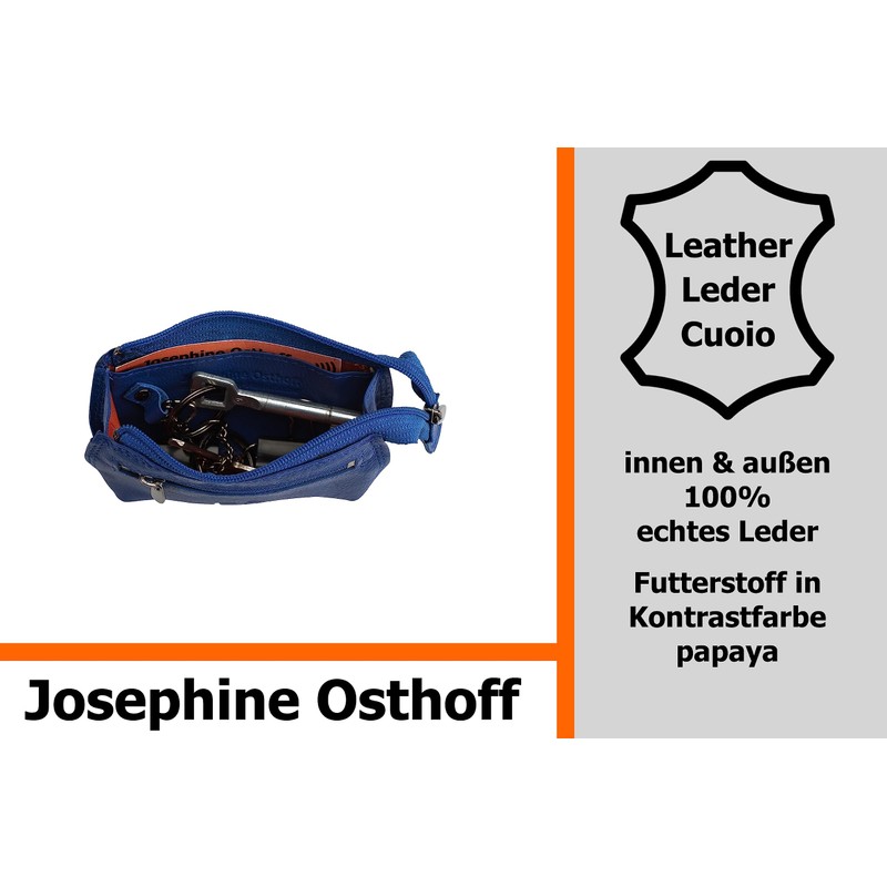 Josephine Osthoff MAXX Key Case Coin Pocket in Real Leather