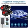 Darkboom Cordless Buffer Polisher 6 inch with 2Pcs 2.0Ah Rechargeable