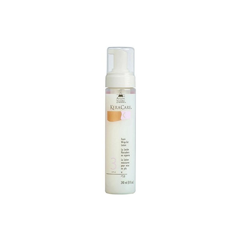 Avlon KeraCare Foam Wrap-Set Lotion, 8 oz