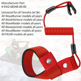 M MATI 2PCS Stop Kill Safety Lanyard for All Yamaha Jet Ski WaveRunner WaveVenture WaveRaider WaveJammer WaveBlaster FX140 EW2-68348-00-00