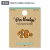 World Shoji 106836 Aquatic Pin Badge Clownfish