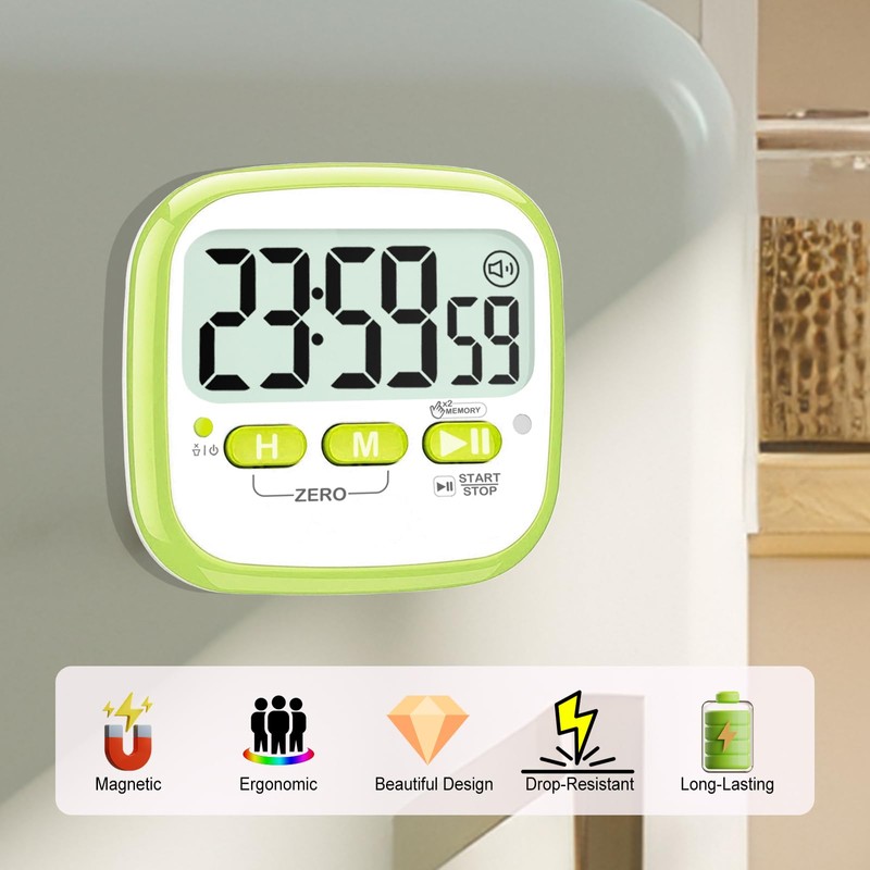 Antonki 2 Pack Classroom Timers for Kids Teachers, Magnetic Countdown