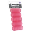 Freestyle Self Grip Rollers, 24 mm Diameter, Pink, 5 Count