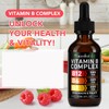 Acentiallabs Vitamin B-Complex with B12, B6, B1, Niacin, and Folat