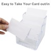 AMANDELIZABE 2 Pack Clear Acrylic Business Card Holder with 4