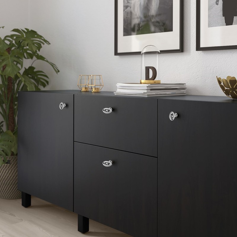 Fanruier Modern Minimalist Round Single Hole Cabinets, Drawers, Cabinets, Furniture