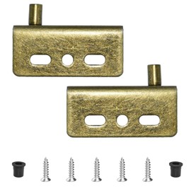 Door Pivot Hinges Heavy Duty Concealed Hinges with Bushing for Wood Doors, Drawers, Furniture Cabinets, Wardrobe, Showcase (Bronze)
