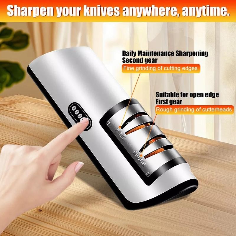 Professional Electric Knife Sharpener, 2-Stage Home Kitchen Knives Sharpening