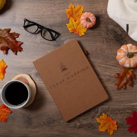 Graceful By Design Bible Verse Mapping Journal for Men - Premium Bible Study Journaling Kit - Christian Gift for Men (Desert Brown)