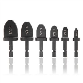 CENPEK HVAC Tools, Swaging Tool, Drill Bit Set, Multifunction Copper Pipe Flaring Tool, Air Conditioning Copper Pipe Expander Swaging Tool, 6 Pieces