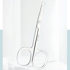 Stainless steel mini scissors, hairdressing scissors, rounded-tip safety scissors, eyebrows, nose hair, nose hair, makeup / 스테인리스 미니 가위 미용가위 둥근끝처리 안전가위 눈썹 코털 콧털 화장
