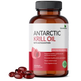 Futurebiotics Aceite De Krill Antrtico Con Omega-3S Epa, Dha, Asstaxantina Y Fosfolpidos  100 Puro Aceite De Krill Premium Probado En Metales Pesados 