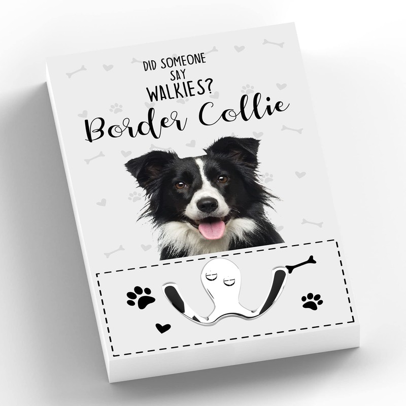 Global Designs Walkies Border Collie Themed Wall Hung Lead Hook
