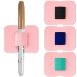 ZINCCO 4 Pack Pen Holder for Notebooks, Self-Adhesive Pen/Pencil Loop, Ultra-Thin, Elastic Pen Holder, Journal Pen Holder, Pen Holder for Clipboard, Planner Pen Holder, Adhesive Pen Holder Loop.