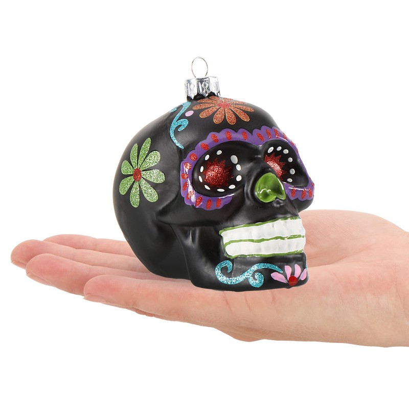 com-four® Christmas tree decorations Skulls - Christmas pendants for the