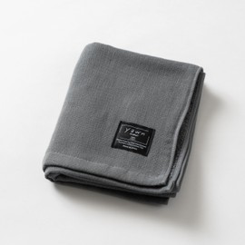 Imabari Towel, Sunhawkin Cotton, Single-Sided Gauze, Face Towel, 1 Piece, 23.6 x 47.2 inches (60 x 120 cm), Tag, Yawn, Luxury, Made in Japan, Solid, Imabari, Yoga, Gym, Bath, Spa (Gray), Face Towel