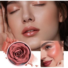 Colorete Para Las Mejillas Rubor Con Textura Ligera No Grasa Y De Cobertura Rubor Flor Maquillaje Pigmentado Natural Y Ligero Para Mujeres Reuniones Noches Ocasi