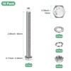 M METERXITY 10-Pack Hex Head Screw Bolt with Nuts Flat