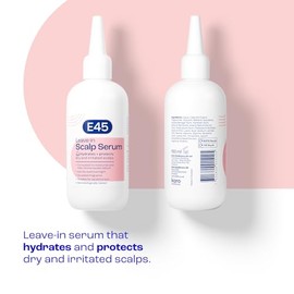 E45 Hydrating Scalp Serum, Protects Against Dryness, Itch & Irritation, Helps Reduce Dandruff & Sebum, Moisturises Sensitive Skin, Fragrance Free, 150ml