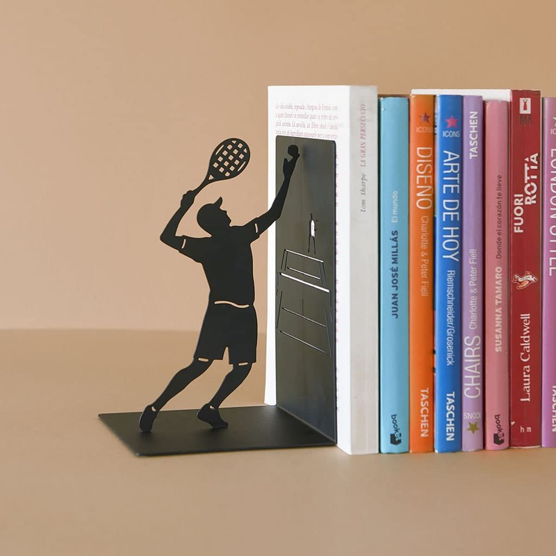 Balvi Bookend Match Ball Colour black Book support with tennis