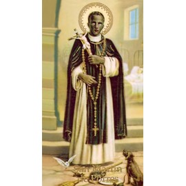 St. Jude Store Oracion A San Martin de Porres A - Laminated holy card - Pack of 25