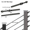 Toukioo Black Cable Railing Hardware Kit for 3/16 Cable Railing