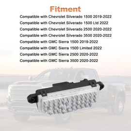 WMPHE HVAC Blower Motor Resistor Compatible with Chevy Silverado 1500 2500 3500 Ltd GMC Sierra 1500 2500 3500 2019-2022 Replacement for 84523255 85001523
