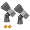 2pcs Microphone Clip, Adjustable Mic Clip Holder for Mic Stand,