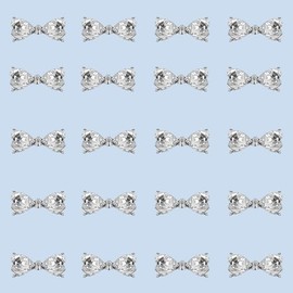 20pcs Luxury Nail Charms for Nails 3D Alloy Gold Nail Art Rhinestones Nail Gems Golden Nail Crystal Diamonds Jewelry Stones Studs Nail Art Supplies for Nails Decor Crafts (HY4754)