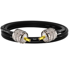 YOTENKO PL259 Coax Cable 2.3ft CB Coax Cable,RG58 Coaxial Cable UHF Male to Male Cable 50 Ohm Coax Low Loss for CB Radio,Ham Radio,SWR Meter,Dummy Load,Antenna Analyzer