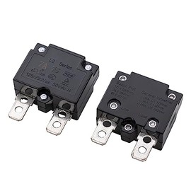 weelye 2Pcs 7A 125/250Vac 50Vdc Automatic Reset Relay Thermal Switch Circuit Breaker Current Overload Protector for Children Riding Electric Car Accessories