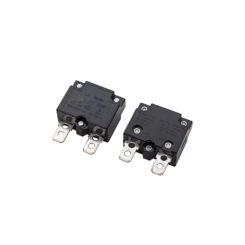 weelye 2Pcs 7A 125/250Vac 50Vdc Automatic Reset Relay Thermal Switch