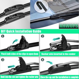 AHWOPS 3 Wiper Front and Rear Wiper Blades for Toyota FJ Cruiser 2007-2014, OE Original Style (16″/14″/14″ Front/10″ Rear) For My Car