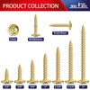 #8 x 1 Wood Screw 500Pcs Alloy Steel Standard Thread