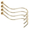 2 Set 4pcs Copper Billiards Snooker Pool Table Edge Hook