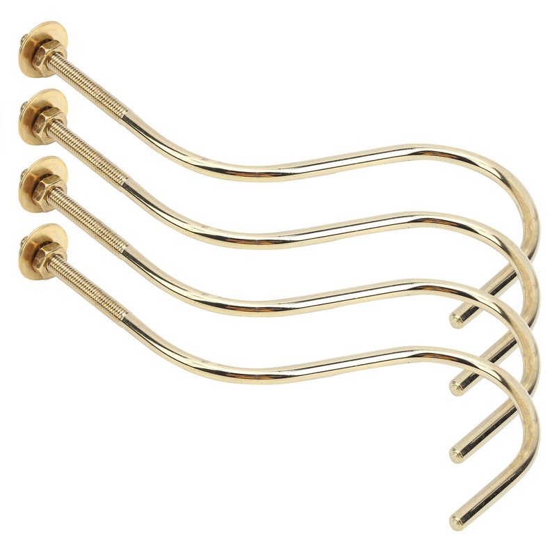 2 Set 4pcs Copper Billiards Snooker Pool Table Edge Hook